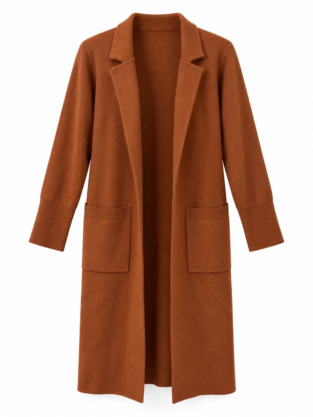🖤 Rust & Refined Longline Sweater Blazer | Medium